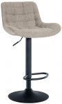 Barová židle Lever látkový potah, taupe